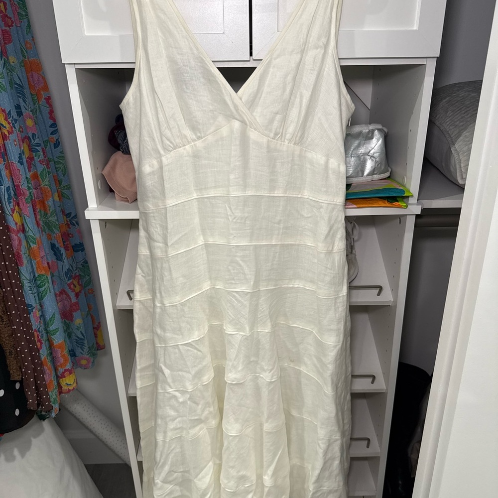 Jones New York Cream Maxi Dress